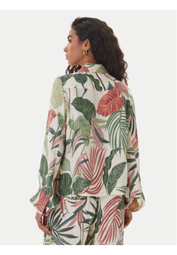 Guess Koszula W6GH22 W1789 Kolorowy Regular Fit. Materiał: lyocell, wiskoza. Wzór: kolorowy