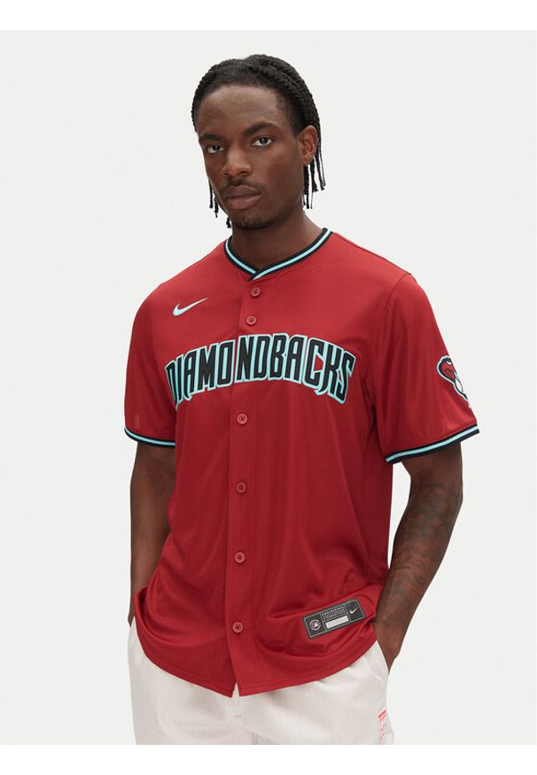 Nike T-Shirt LM25-DKA2-DQS-1U2 Bordowy Regular Fit. Kolor: czerwony. Materiał: syntetyk