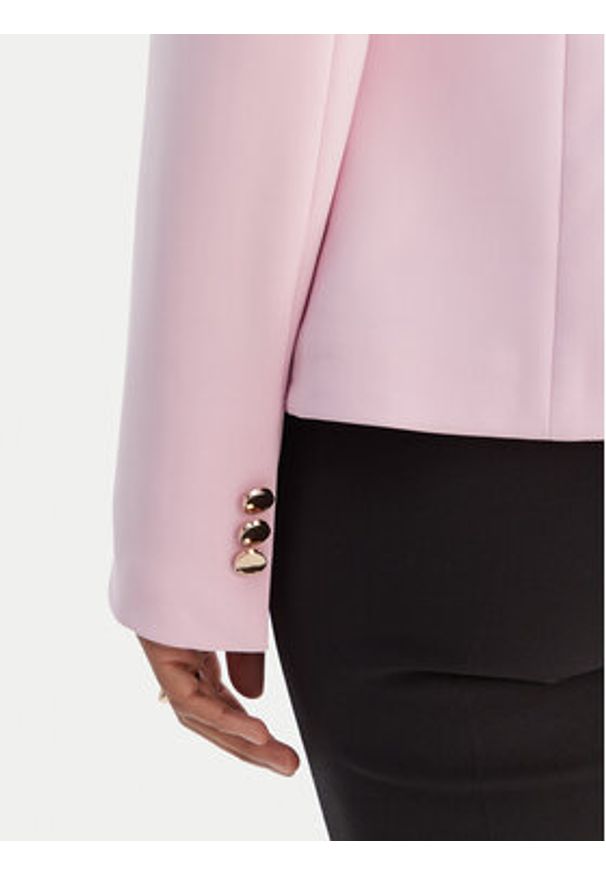 Fracomina Marynarka FR26SJ1001W42901 Różowy Regular Fit. Kolor: różowy. Materiał: syntetyk