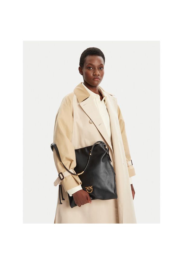 Pinko - Torebka PINKO. Kolor: czarny