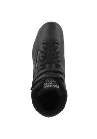 Buty do chodzenia damskie Reebok Freestyle. Zapięcie: rzepy. Kolor: czarny. Materiał: skóra, materiał. Szerokość cholewki: normalna. Sport: turystyka piesza