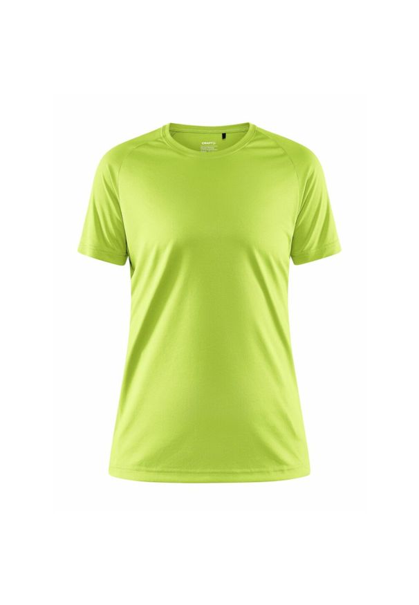 Koszulka sportowa damska Craft Core Unify. Kolor: zielony. Materiał: poliester. Długość rękawa: krótki rękaw. Długość: krótkie