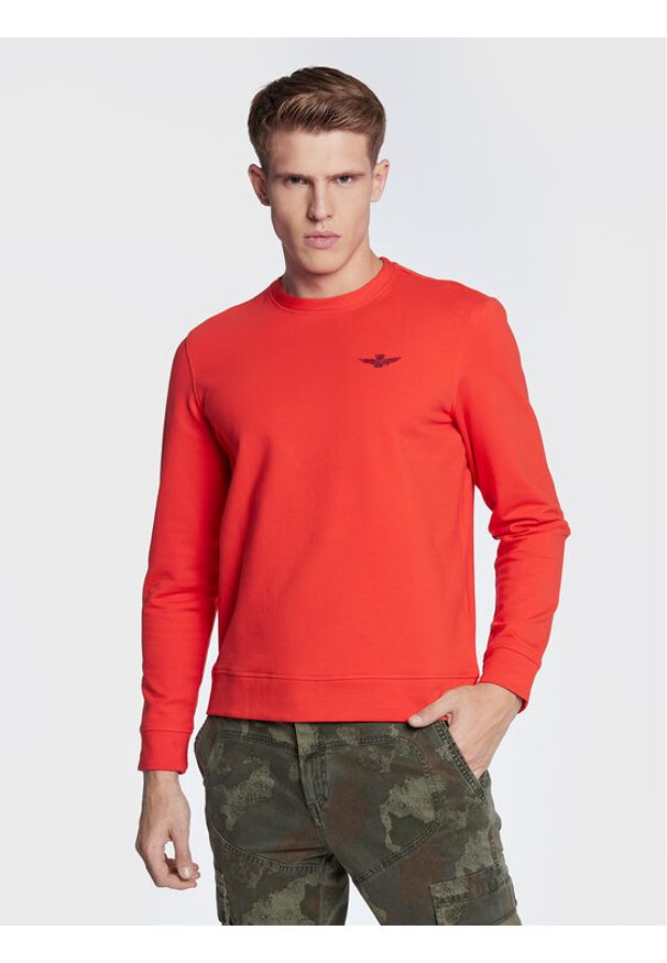 Aeronautica Militare Bluza 222FE1710F439 Czerwony Regular Fit. Kolor: czerwony. Materiał: bawełna