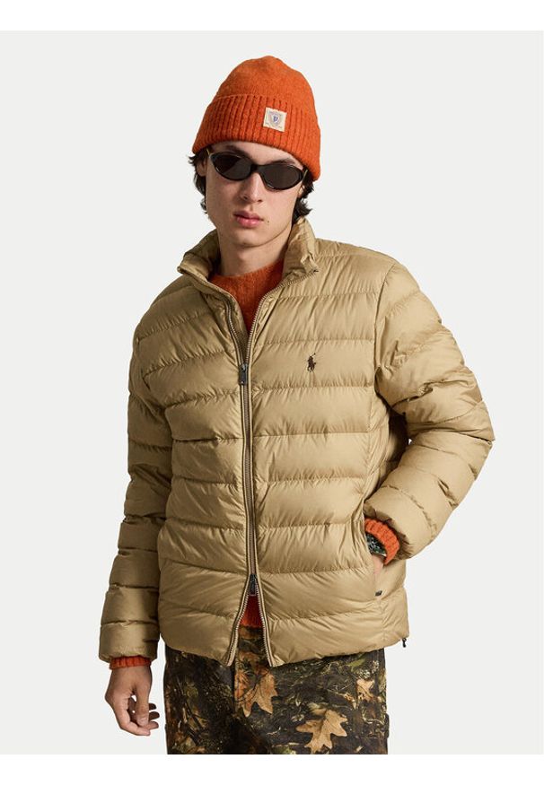 Polo Ralph Lauren Kurtka przejściowa 710B20424001 Beżowy Regular Fit. Typ kołnierza: polo. Kolor: beżowy. Materiał: syntetyk