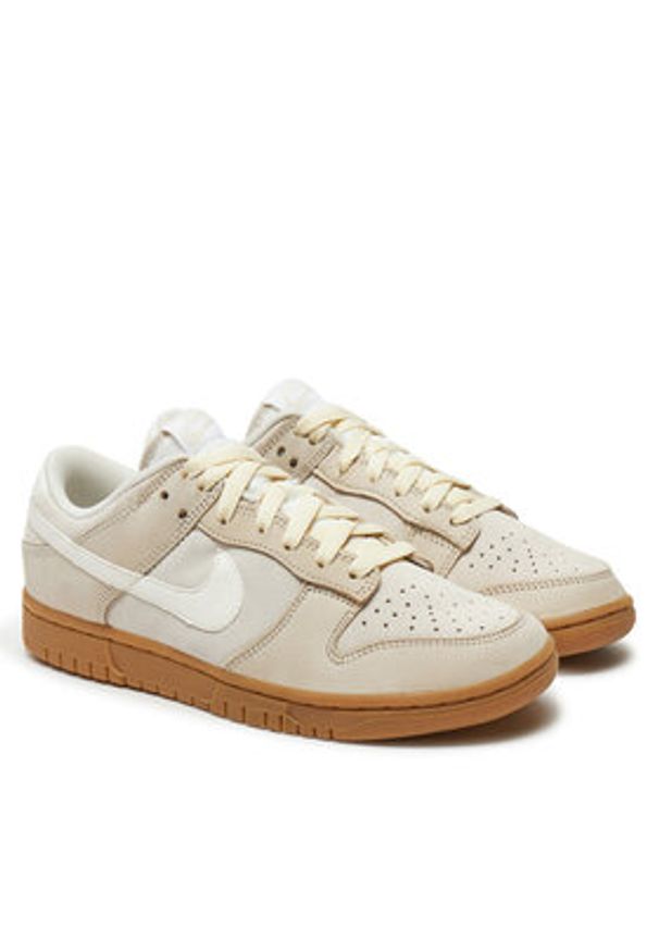 Nike Sneakersy Dunk Low Se FQ8147 104 Beżowy. Kolor: beżowy. Materiał: skóra, zamsz