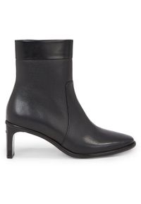 Calvin Klein Botki Curved Stil Ankle Boot 55 HW0HW01889 Czarny. Kolor: czarny. Materiał: skóra #1
