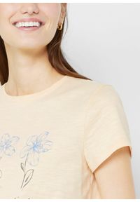 bonprix - T-shirt basic z nadrukiem (2 szt.). Kolor: pomarańczowy. Wzór: nadruk #3