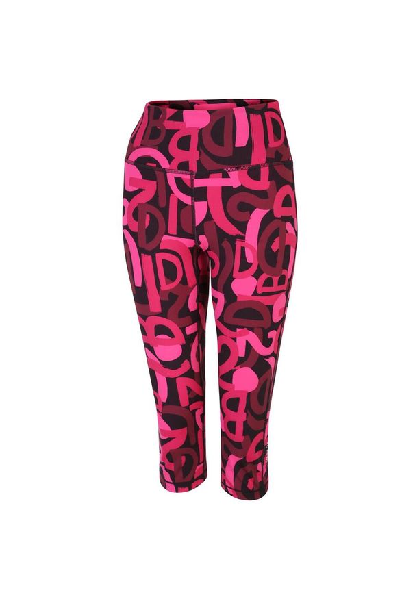 DARE 2B - Damskie legginsy sportowe 3/4 Influential. Kolor: różowy. Materiał: elastan, poliester. Sport: fitness