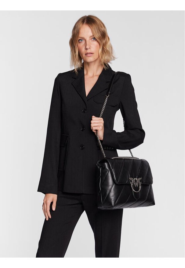 Pinko - PINKO Torebka Love Big Puff Cl PE 23 PLTT 100037 A0F2 Czarny. Kolor: czarny. Materiał: skórzane