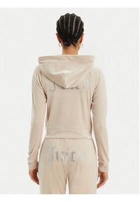 Juicy Couture Bluza Madison JCWA122001 Beżowy Slim Fit. Kolor: beżowy. Materiał: syntetyk #4