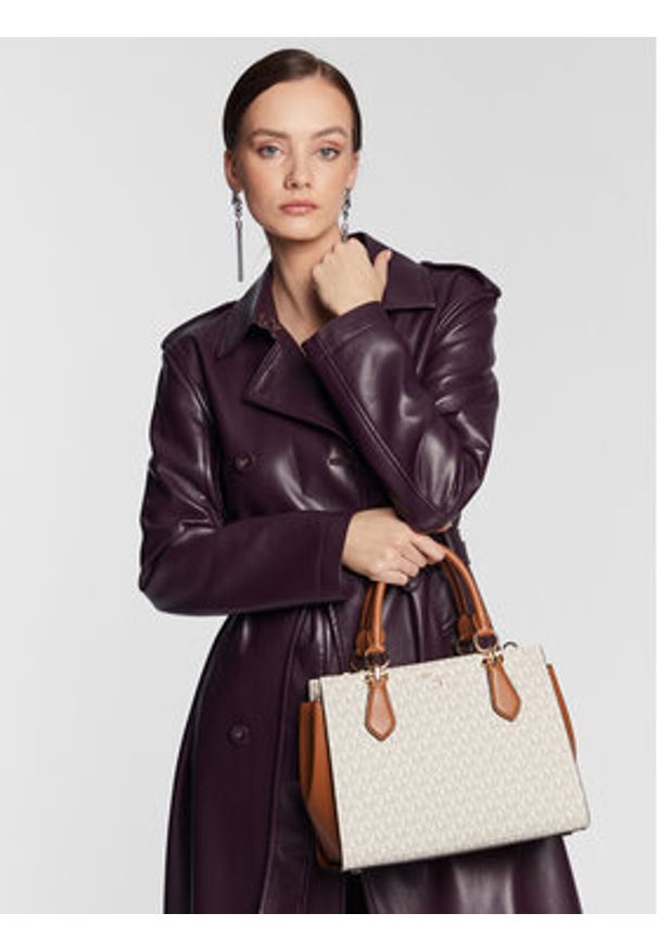 MICHAEL Michael Kors Torebka Marilyn 30S2G6AS2B Beżowy. Kolor: beżowy. Materiał: skórzane