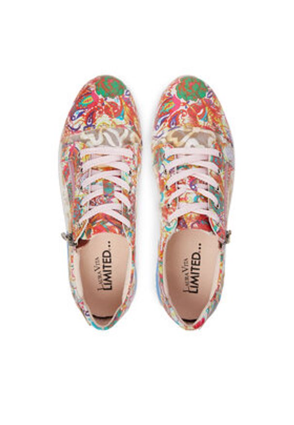 Laura Vita Sneakersy Delphine 69 Kolorowy. Materiał: skóra. Wzór: kolorowy