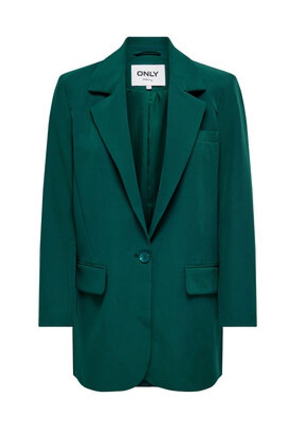 only - ONLY Marynarka 15245698 Zielony Oversize. Kolor: zielony. Materiał: syntetyk