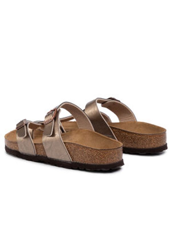 Birkenstock Japonki Mayari 1016409 Złoty. Kolor: złoty. Materiał: skóra
