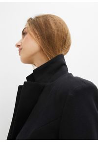 bonprix - Długi żakiet z bawełnianego dżerseju. Kolor: czarny. Materiał: jersey, bawełna. Długość: długie. Styl: elegancki #3