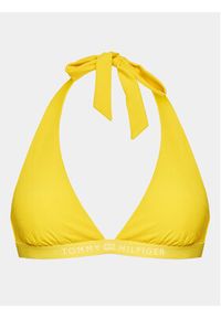 TOMMY HILFIGER - Tommy Hilfiger Góra od bikini UW0UW04139 Żółty. Kolor: żółty. Materiał: syntetyk