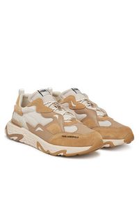 Karl Lagerfeld - KARL LAGERFELD Sneakersy KL52424 Beżowy. Kolor: beżowy. Materiał: skóra #3