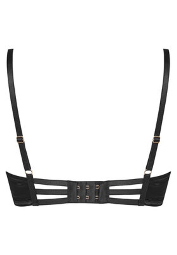 Hunkemöller Biustonosz z fiszbiną Vienna 301821 Czarny. Kolor: czarny. Materiał: syntetyk