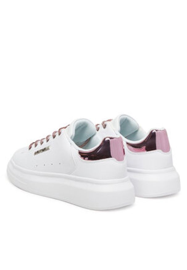 Just Cavalli Sneakersy 78RA3SB1 ZPA86 Biały. Kolor: biały. Materiał: skóra