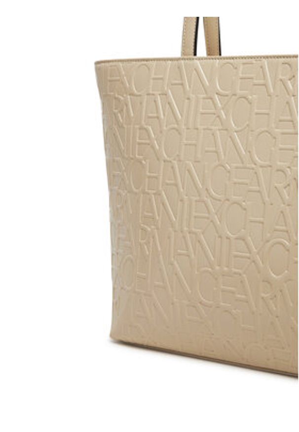 Armani Exchange Torebka 942650 CC793 U1092 Beżowy. Kolor: beżowy. Materiał: skórzane