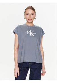 Calvin Klein Jeans T-Shirt J20J220717 Szary Relaxed Fit. Kolor: szary. Materiał: bawełna