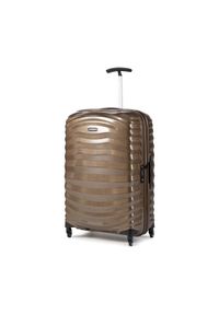 Samsonite Walizka średnia Lite Shock 62765-1775-1HUU Brązowy. Kolor: brązowy