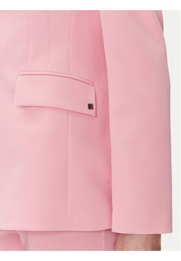 Hugo - HUGO Marynarka Asmalla-1 50533901 Czerwony Slim Fit. Kolor: czerwony. Materiał: syntetyk