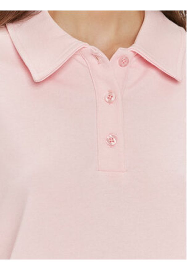 Gina Tricot Bluza 24234 Różowy Regular Fit. Kolor: różowy. Materiał: syntetyk, bawełna