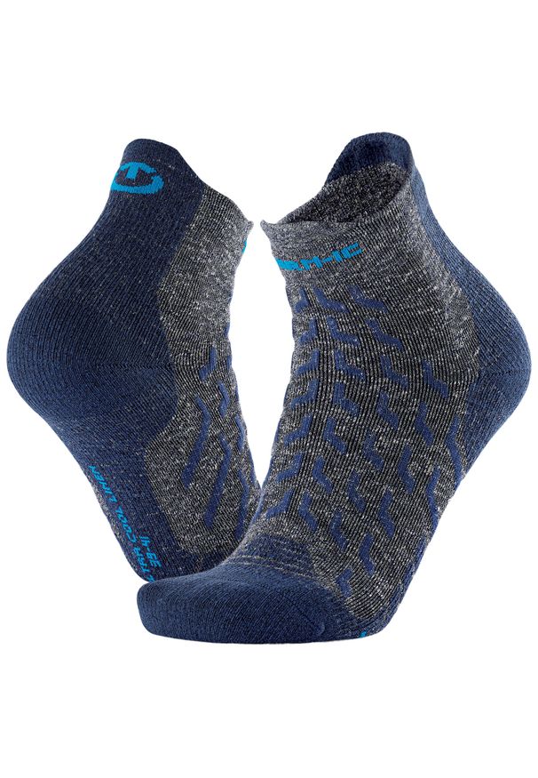 Skarpety trekkingowe dla doroslych Therm-ic Trekking UltraCool Linen Ankle. Kolor: wielokolorowy, niebieski, szary. Materiał: len, poliamid, wiskoza, elastan. Sport: turystyka piesza