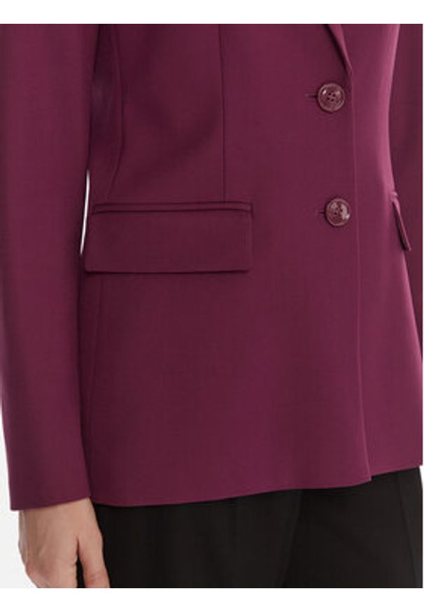 United Colors of Benetton - United Colors Of Benetton Marynarka 2L4HDW02W Fioletowy Slim Fit. Kolor: fioletowy. Materiał: syntetyk