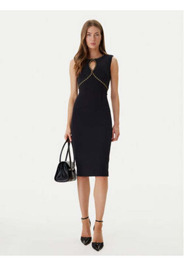 Marciano Guess Sukienka koktajlowa 6RGK18 9373Z Czarny Regular Fit. Kolor: czarny. Materiał: syntetyk. Styl: wizytowy