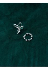 Sinsay - Pierścionki 2 pack - srebrny. Materiał: srebrne. Kolor: srebrny #1