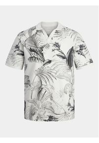 Jack & Jones - Jack&Jones Polo Guru 12250733 Biały Standard Fit. Typ kołnierza: polo. Kolor: biały. Materiał: bawełna #6