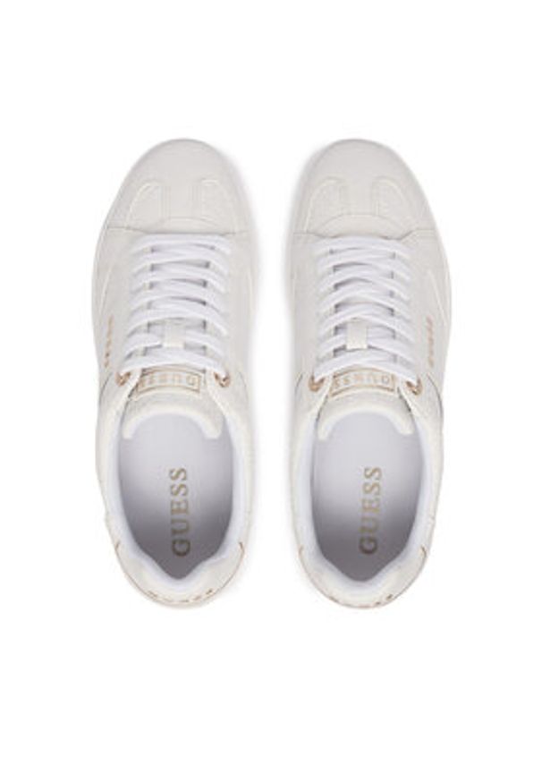 Guess Sneakersy FLJRO4 FAL12 Biały. Kolor: biały. Materiał: skóra