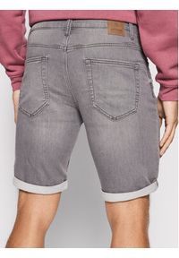 Only & Sons Szorty jeansowe Ply 22018583 Szary Regular Fit. Kolor: szary. Materiał: bawełna