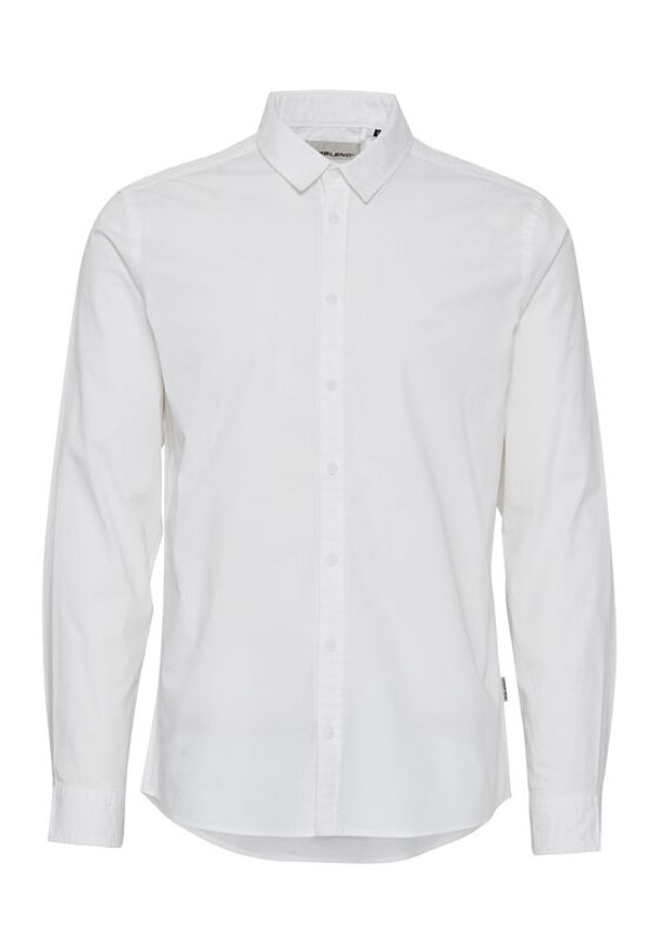 Blend Koszula 20716264 Biały Slim Fit. Kolor: biały. Materiał: bawełna