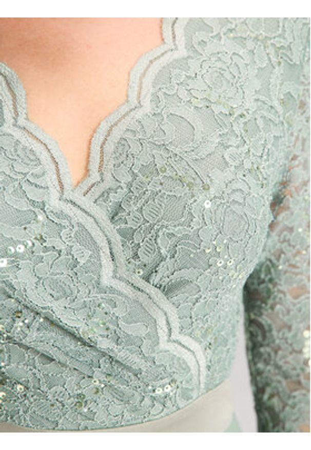 Swing Sukienka koktajlowa 5AE29100 Zielony Regular Fit. Kolor: zielony. Materiał: syntetyk. Styl: wizytowy