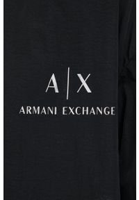 Armani Exchange kurtka damska kolor czarny przejściowa. Okazja: na co dzień. Kolor: czarny. Styl: casual