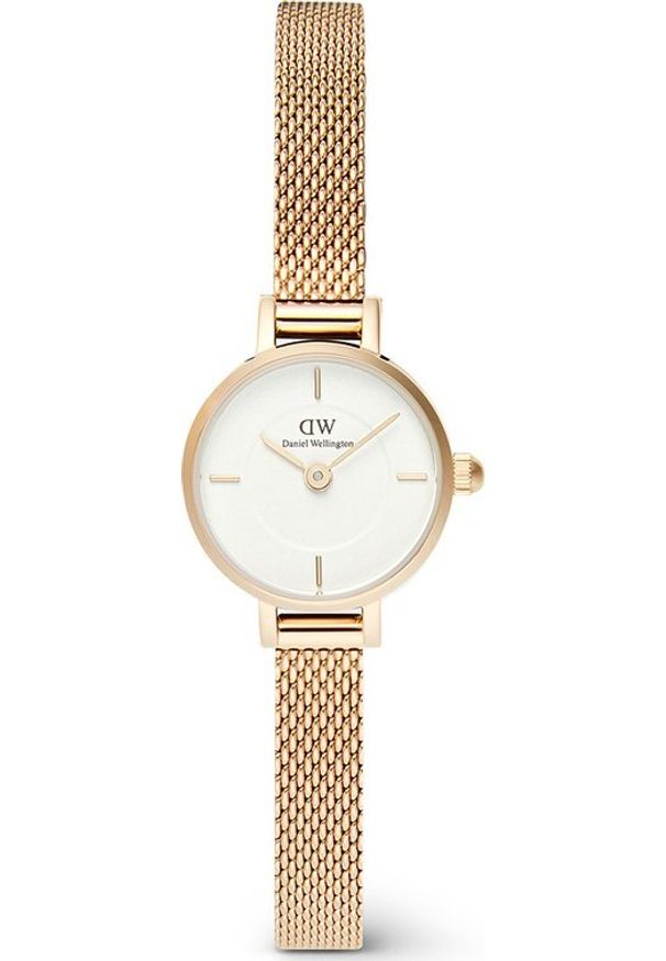 Daniel Wellington - ZEGAREK DAMSKI DANIEL WELLINGTON Petite Mini Gold Stainless Steel 19mm DW00100745 + BOX (zw523b)