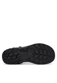 Jack Wolfskin Sandały Ridge A65589 Brązowy ciemny. Kolor: brązowy. Materiał: materiał #5