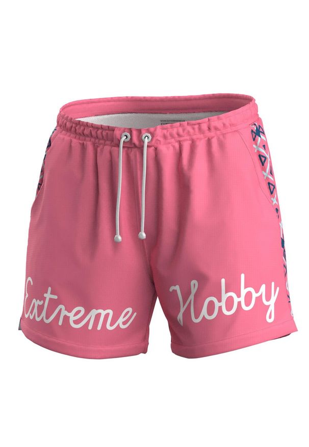 Kąpielówki męskie Szorty Spodenki kapielowe EXTREME HOBBY TROPIC. Kolor: różowy. Materiał: materiał