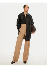 Luisa Spagnoli Kurtka skórzana Superbo 541221 Czarny Loose Fit. Kolor: czarny. Materiał: skóra #5