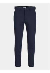 Jack & Jones - Jack&Jones Chinosy Marco 12237523 Granatowy Slim Fit. Kolor: niebieski. Materiał: syntetyk #3