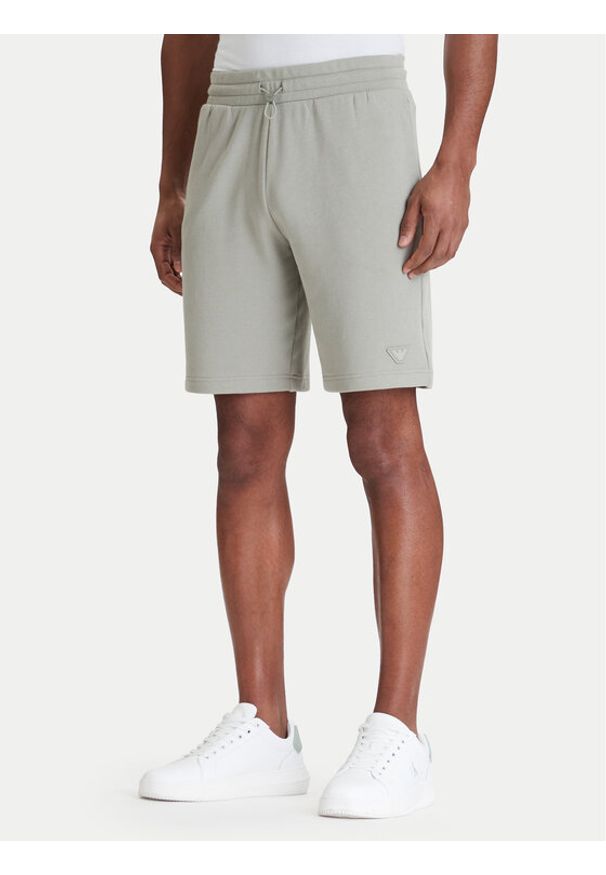 Emporio Armani Underwear Szorty sportowe EM000495 AF19060 U8046 Beżowy Regular Fit. Kolor: beżowy. Materiał: bawełna. Styl: sportowy