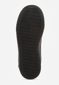 Born2be - Czarne Sneakersy na Grubej Podeszwie z Tłoczeniem Zeanidra. Okazja: na co dzień. Kolor: czarny. Materiał: jeans #6