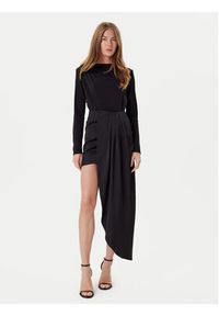 Eleh Spódnica mini ESS250182 Czarny Regular Fit. Kolor: czarny. Materiał: syntetyk #4