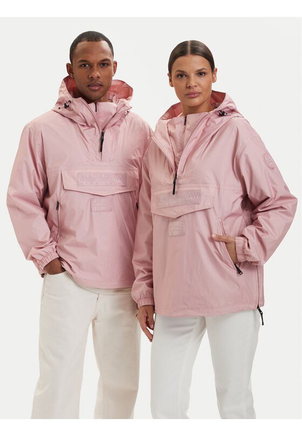 Napapijri Kurtka anorak RF Next WB NP0A4FI3 Różowy Loose Fit. Kolor: różowy. Materiał: syntetyk