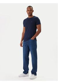 TOMMY HILFIGER - Tommy Hilfiger T-Shirt MW0MW10800 Granatowy Slim Fit. Kolor: niebieski. Materiał: bawełna #5
