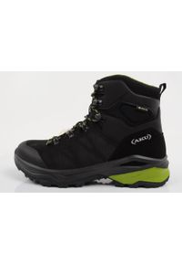 Buty sportowe trekkingowe męskie Aku Adapta Gore-tex skórzane. Kolor: czarny. Materiał: skóra. Szerokość cholewki: normalna. Technologia: Gore-Tex