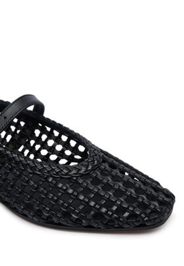 TOMMY HILFIGER - Tommy Hilfiger Baleriny Mary Jane Ballerinas FW0FW09244 Czarny. Kolor: czarny. Materiał: skóra